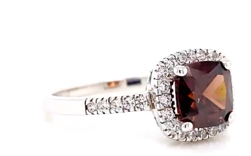 chocolate opal and diamond ring